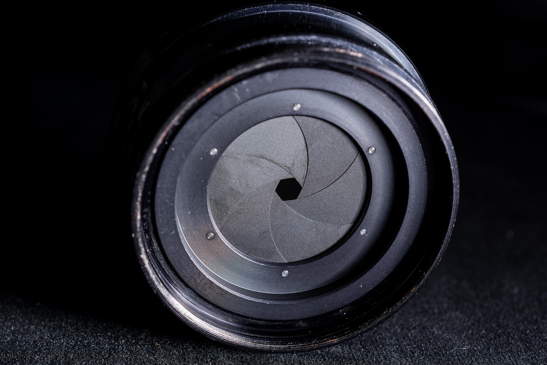 Eine geschlossene Blende